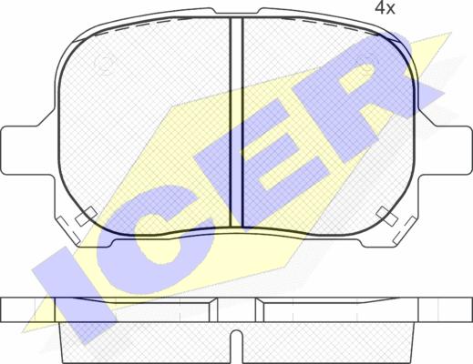 Icer 181632-399 - Гальмівні колодки, дискові гальма avtolavka.club