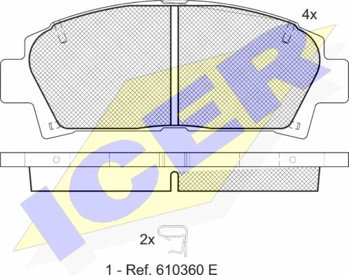 Icer 181169 - Гальмівні колодки, дискові гальма avtolavka.club