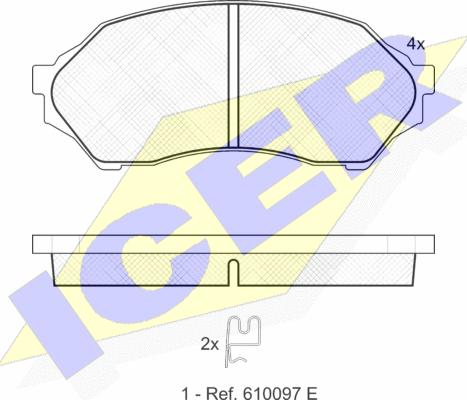 Icer 181309 - Гальмівні колодки, дискові гальма avtolavka.club