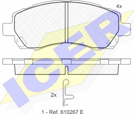 Icer 181318 - Гальмівні колодки, дискові гальма avtolavka.club