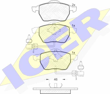 Icer 181331 - Гальмівні колодки, дискові гальма avtolavka.club