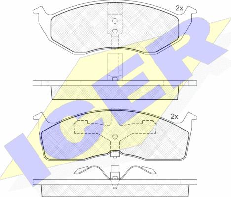 Icer 181377 - Гальмівні колодки, дискові гальма avtolavka.club