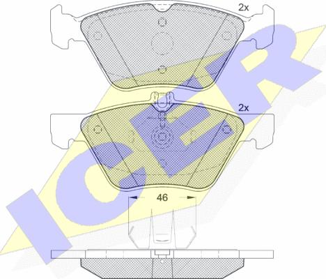 Icer 181259 - Гальмівні колодки, дискові гальма avtolavka.club