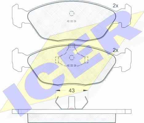 Icer 181275 - Гальмівні колодки, дискові гальма avtolavka.club