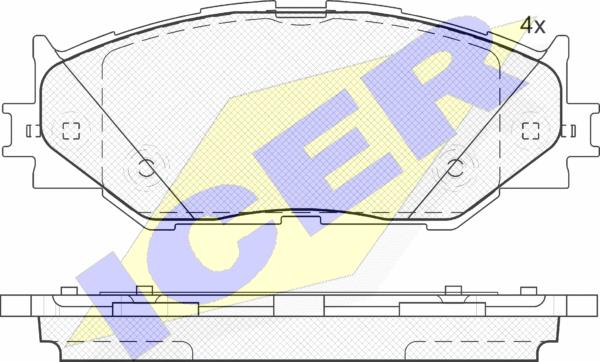 Icer 181750 - Гальмівні колодки, дискові гальма avtolavka.club