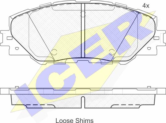 Icer 181762 - Гальмівні колодки, дискові гальма avtolavka.club