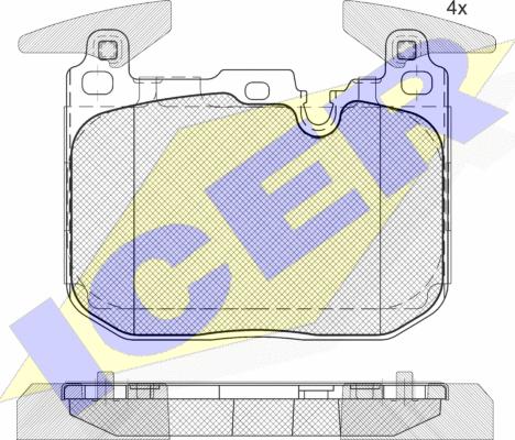 Icer 182093-200 - Гальмівні колодки, дискові гальма avtolavka.club