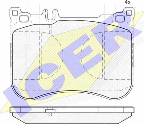 Icer 182080 - Гальмівні колодки, дискові гальма avtolavka.club