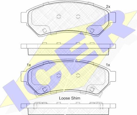 Icer 182081 - Гальмівні колодки, дискові гальма avtolavka.club