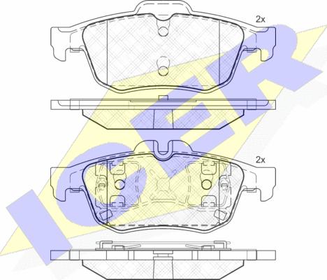 Icer 182025 - Гальмівні колодки, дискові гальма avtolavka.club