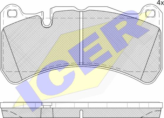 Icer 182260 - Гальмівні колодки, дискові гальма avtolavka.club