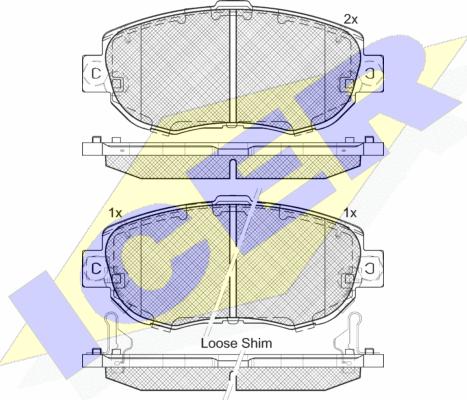 Icer 182203 - Гальмівні колодки, дискові гальма avtolavka.club