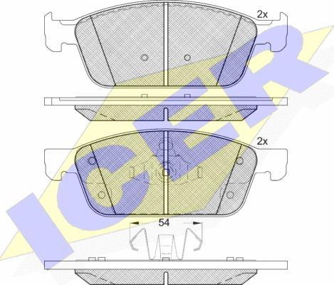 Icer 182273 - Гальмівні колодки, дискові гальма avtolavka.club