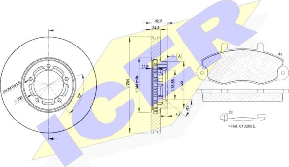 Icer 30896-5610 - Комплект гальм, дисковий гальмівний механізм avtolavka.club