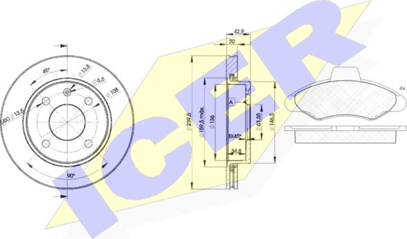 Icer 30790-1064 - Комплект гальм, дисковий гальмівний механізм avtolavka.club