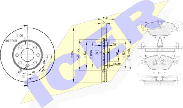 Icer 31249-7879 - Комплект гальм, дисковий гальмівний механізм avtolavka.club