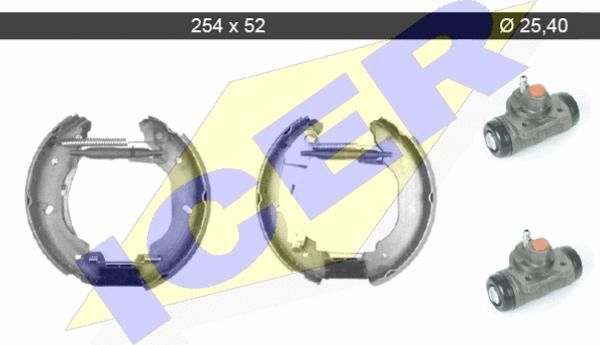 Icer 79KT0029 C - Комплект гальм, барабанний механізм avtolavka.club