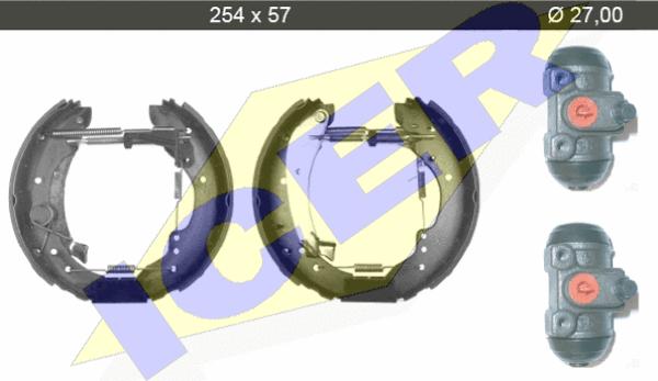 Icer 79KT0079 C - Комплект гальм, барабанний механізм avtolavka.club