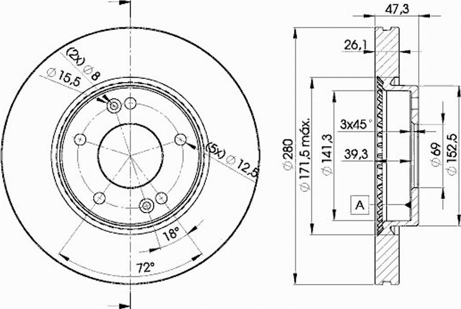 Icer 78BD5171 - Комплект гальм, дисковий гальмівний механізм avtolavka.club