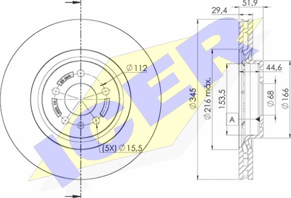 Icer 78BD6078-2 - Гальмівний диск avtolavka.club