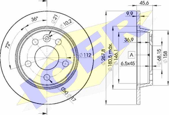 Icer 78BD1094-2 - Гальмівний диск avtolavka.club