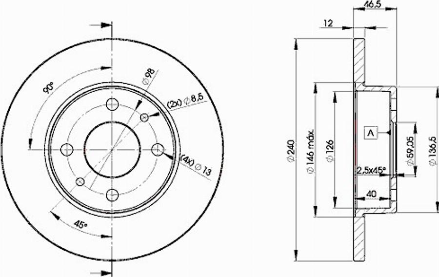 Icer 78BD1815 - Гальмівний диск avtolavka.club