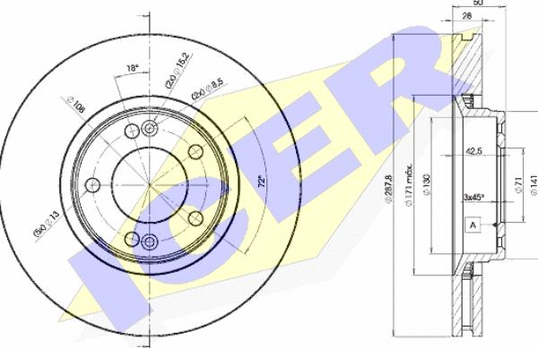 MOPROD MBD5230 - Гальмівний диск avtolavka.club