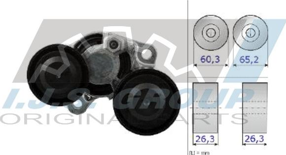 IJS GROUP 93-1288 - Натягувач ременя, клинові зуб. avtolavka.club