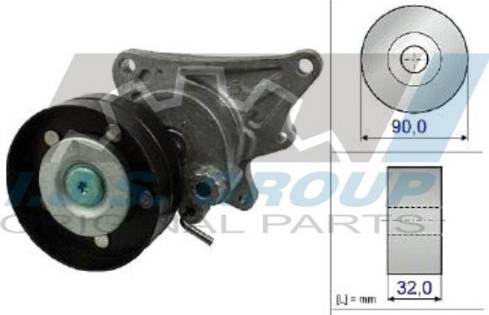 IJS GROUP 93-2454 - Натягувач ременя, клинові зуб. avtolavka.club