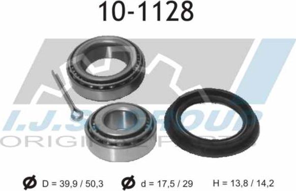 IJS GROUP 10-1128 - Комплект підшипника маточини колеса avtolavka.club