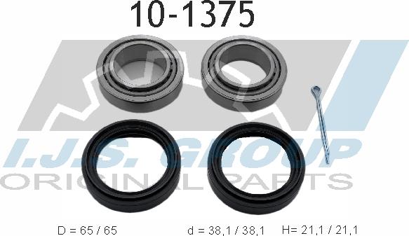 IJS GROUP 10-1375 - Комплект підшипника маточини колеса avtolavka.club