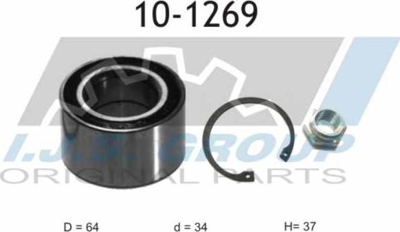 IJS GROUP 10-1269 - Комплект підшипника маточини колеса avtolavka.club