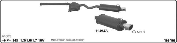 Imasaf 502000116 - Система глушника для спортивного автомобіля avtolavka.club