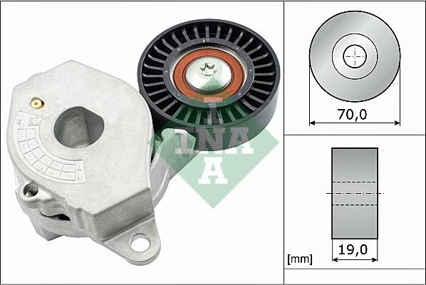 INA 534 0545 10 - Натягувач ременя, клинові зуб. avtolavka.club