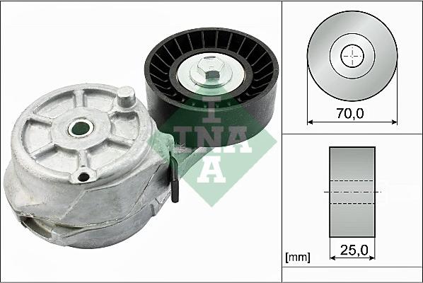 INA 534 0547 10 - Натягувач ременя, клинові зуб. avtolavka.club