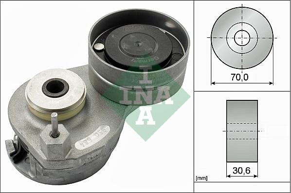 INA 534 0588 10 - Натягувач ременя, клинові зуб. avtolavka.club