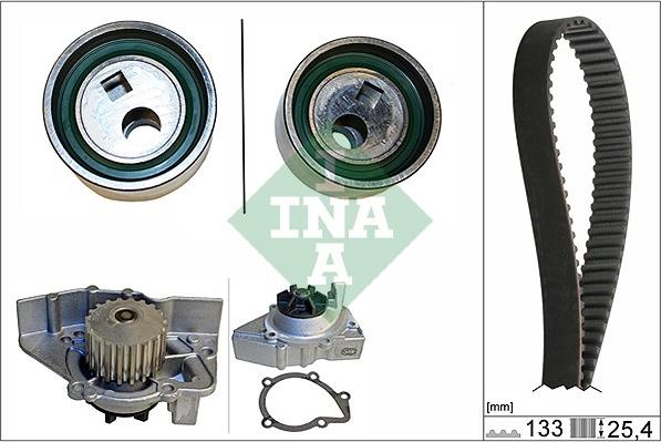 INA 530 0106 30 - Водяний насос + комплект зубчатого ременя avtolavka.club