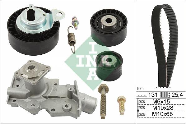 INA 530 0102 30 - Водяний насос + комплект зубчатого ременя avtolavka.club