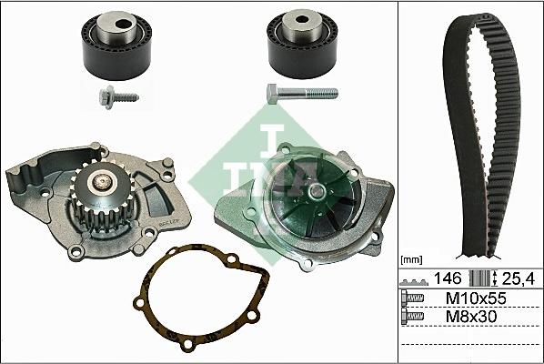 INA 530 0234 30 - Водяний насос + комплект зубчатого ременя avtolavka.club