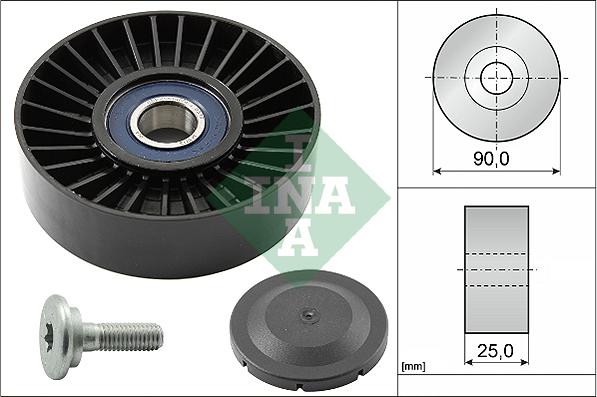 INA 532 0138 10 - Паразитний / провідний ролик, поліклиновий ремінь avtolavka.club