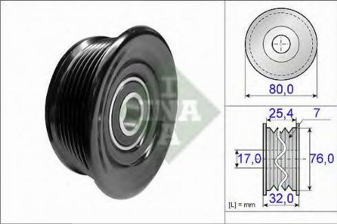 INA 532 0272 20 - Паразитний / провідний ролик, поліклиновий ремінь avtolavka.club