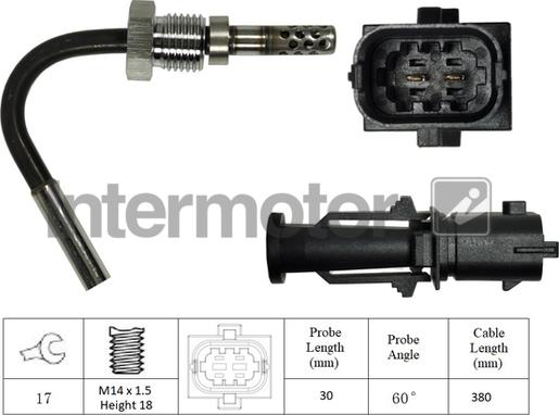 INTERMOTOR 27097 - Датчик, температура вихлопних газів avtolavka.club