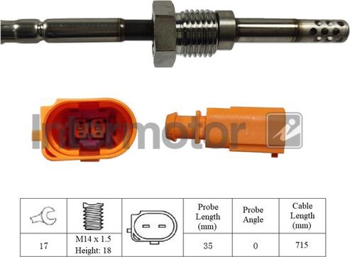 INTERMOTOR 27062 - Датчик, температура вихлопних газів avtolavka.club