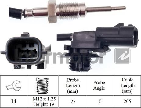 INTERMOTOR 27124 - Датчик, температура вихлопних газів avtolavka.club