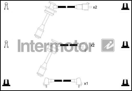 INTERMOTOR 76106 - Комплект проводів запалювання avtolavka.club