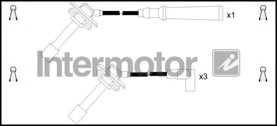 INTERMOTOR 76274 - Комплект проводів запалювання avtolavka.club