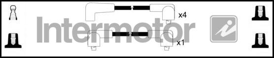 INTERMOTOR 73066 - Комплект проводів запалювання avtolavka.club