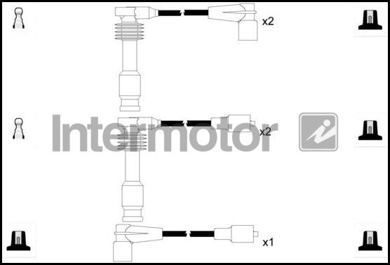 INTERMOTOR 73867 - Комплект проводів запалювання avtolavka.club