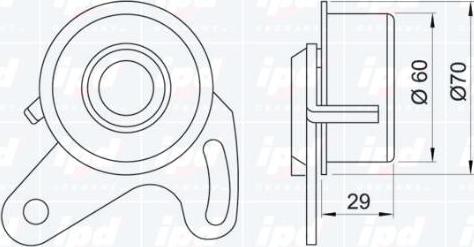 IPD 14-0723 - Натяжна ролик, ремінь ГРМ avtolavka.club