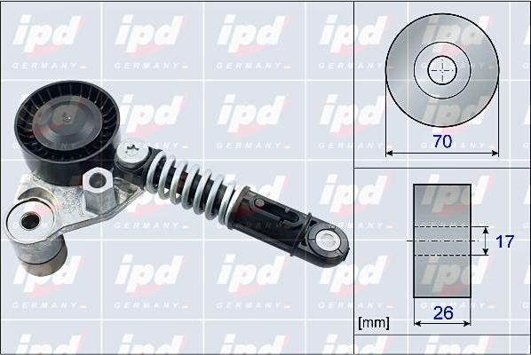 IPD 15-4091 - Натягувач ременя, клинові зуб. avtolavka.club